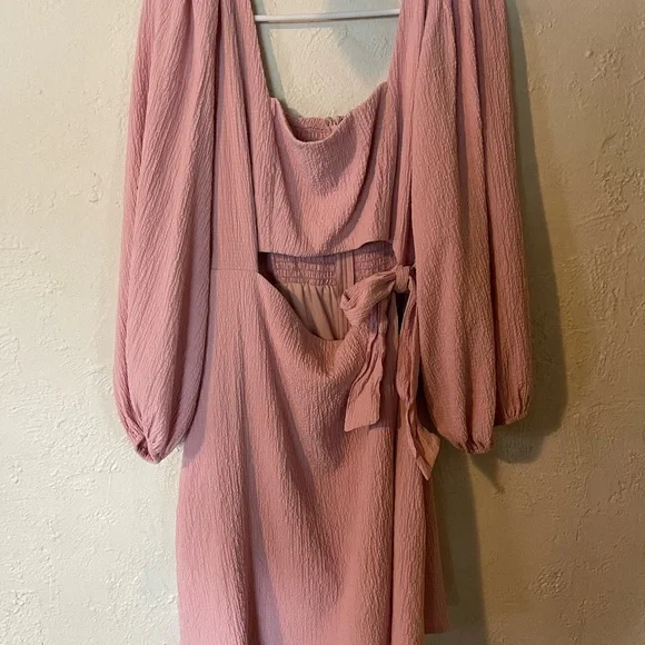 ASTR Cut Out Wrap Dress With Slit - Picture 2 of 8